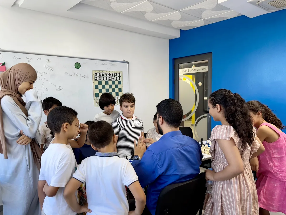 Cours collectif au Club Échecs Tanger