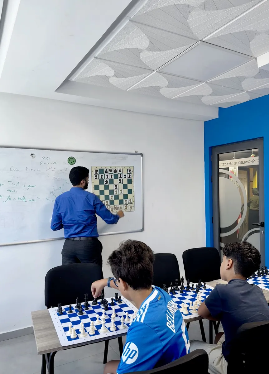 Cours au tableau de démonstration